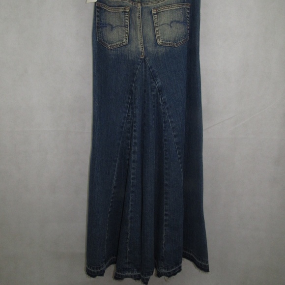 Blue Jeans Skirt Size 5 Long Flared 4 Pockets - Picture 2 of 2